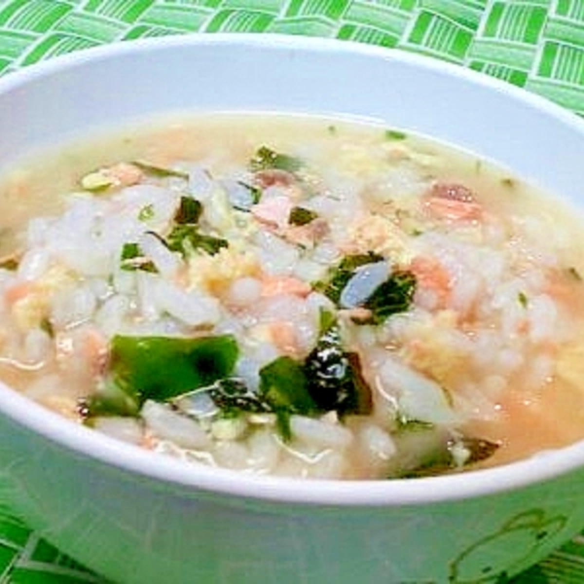 離乳食 サーモン わかめの雑炊 レシピ 作り方 By 不二子ちゃん2号 楽天レシピ 離乳食 サーモン わかめの雑炊 レシピ 作り方 By 不二子ちゃん2号 楽天レシピ